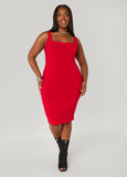 Square Neck Bodycon Tank Dress