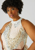 Sequined Velvet Gown