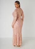 Sequin Detailed Mesh Mermaid Gown