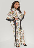 Floral Faux Wrap Jumpsuit