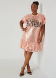 Plus Size It's My Birthday Sequin Dress