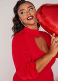 Heart Cutout Bodycon Dress