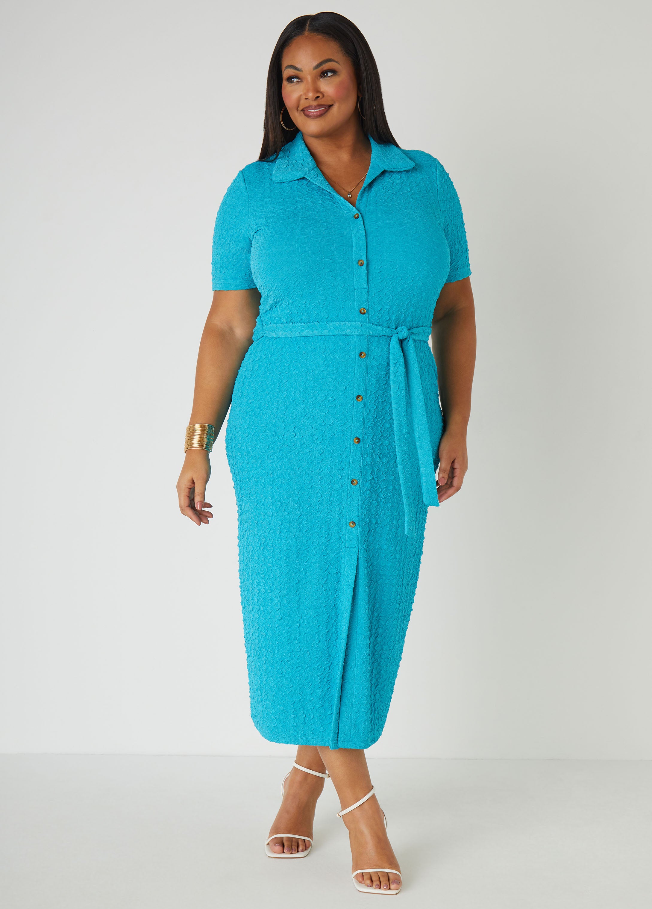 Plus Size Knit Dress Plus Size Shirtdress Plus Size Midaxi Dress
