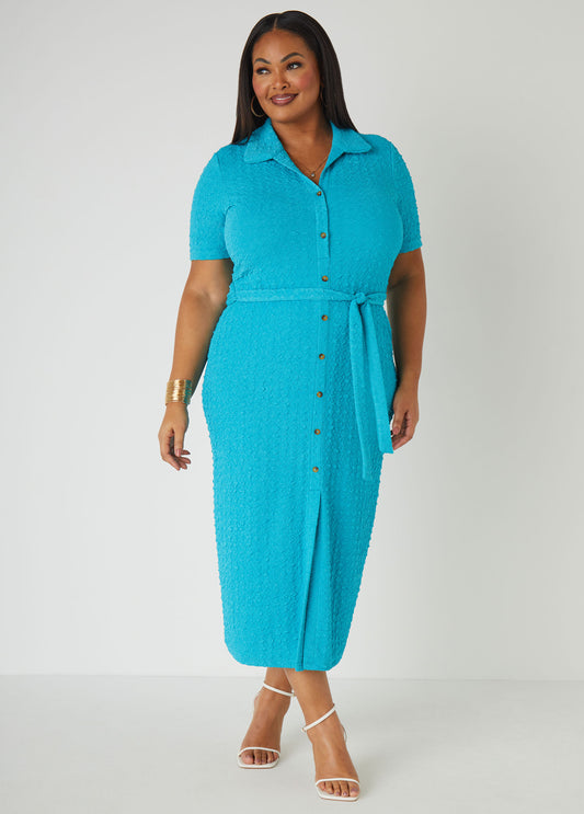 Plus Size Knit Dress Plus Size Shirtdress Plus Size Midaxi Dress