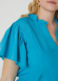 Ruffled Wide Leg Jumpsuit