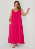 Applique Embellished Maxi Dress