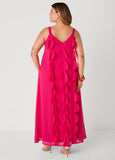 Applique Embellished Maxi Dress