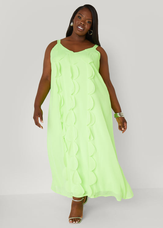 Appliqued Maxi Dress