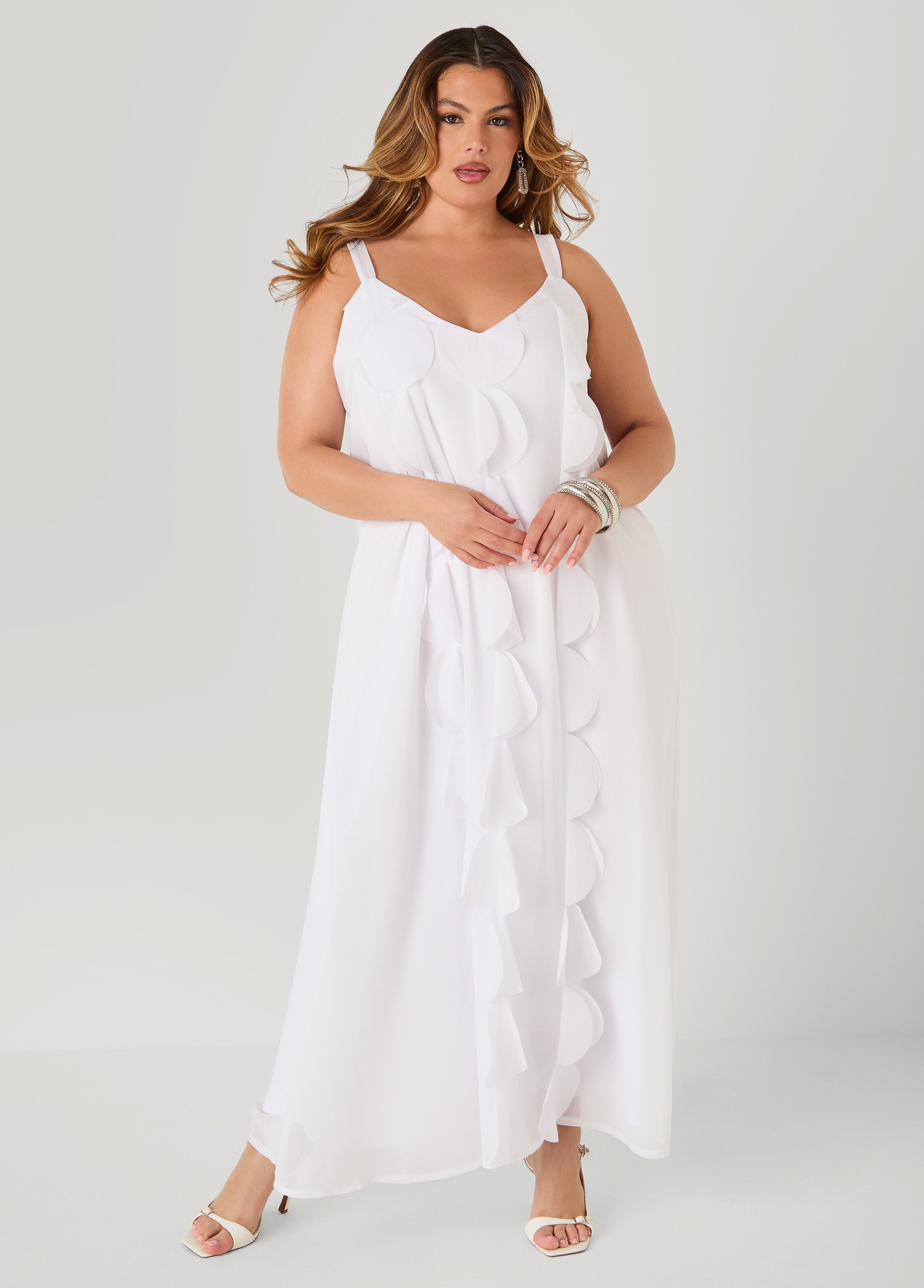Appliqued Maxi Dress