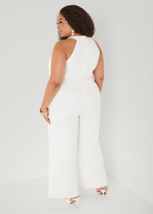Cutout Fringed Jumpsuit