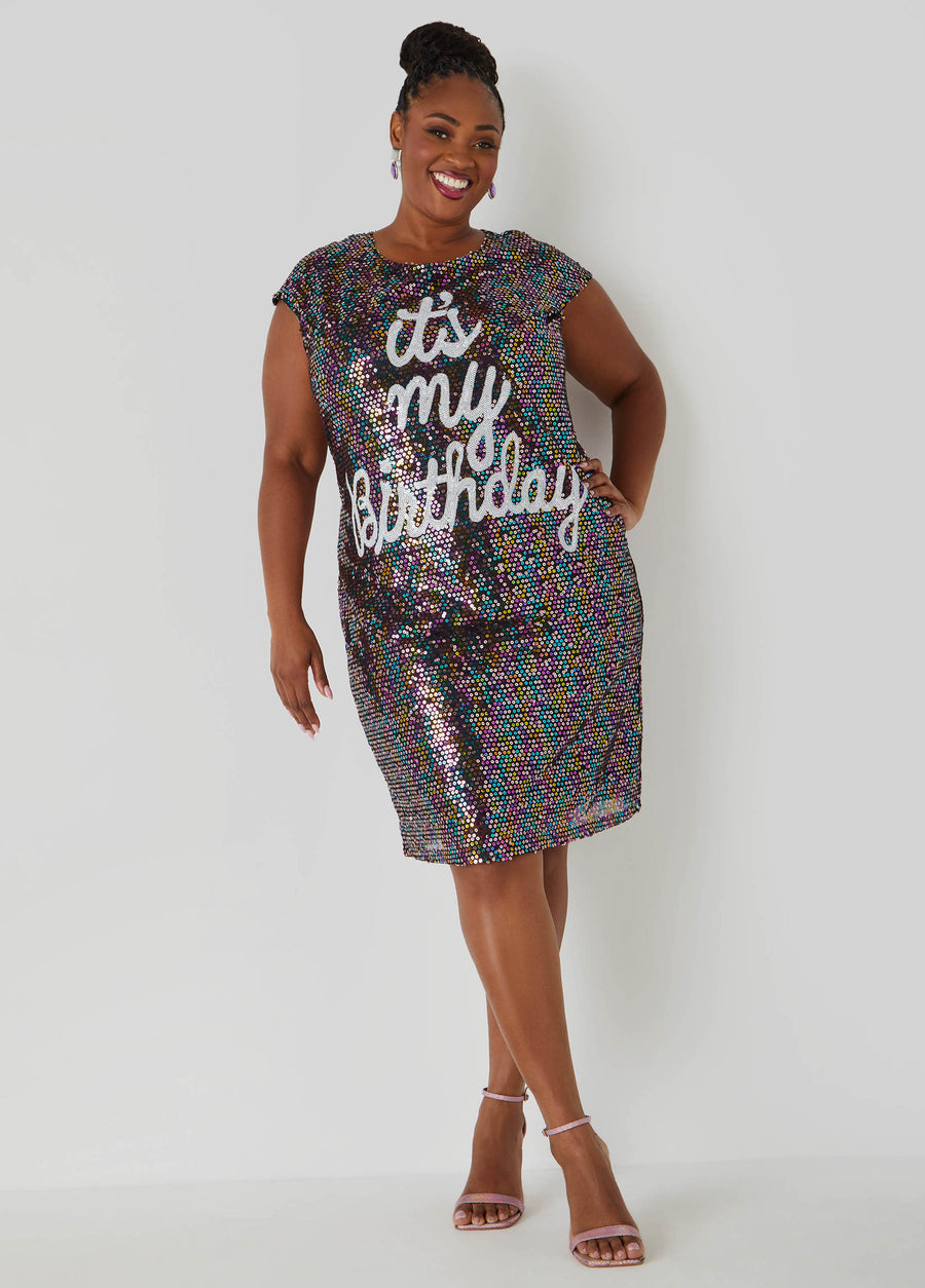 Plus Size It's My Birthday Dress