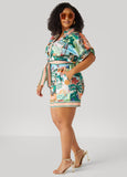 Postcard Print Romper
