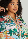 Postcard Print Romper