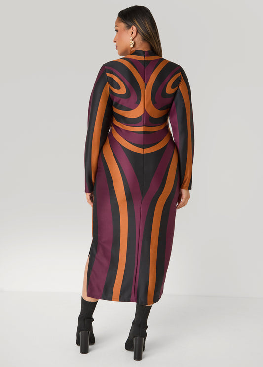 Swirl Maxi Bodycon