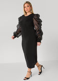 Organza Paneled Lurex™ Dress