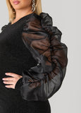 Organza Paneled Lurex™ Dress