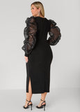 Organza Paneled Lurex™ Dress