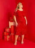 Plus Size Holiday Dress Sequined Sheath Dress Plus Size Cocktail Dress