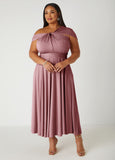 Plus Size Maxi Dress Blush Pink Infinity Dress Multi Way Dress