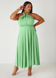Plus Size Maxi Dress Green Infinity Dress Multi Way Dress