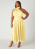Plus Size Maxi Dress Yellow Infinity Dress Multi Way Dress