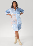 Bandana Print Shirtdress