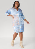 Bandana Print Shirtdress