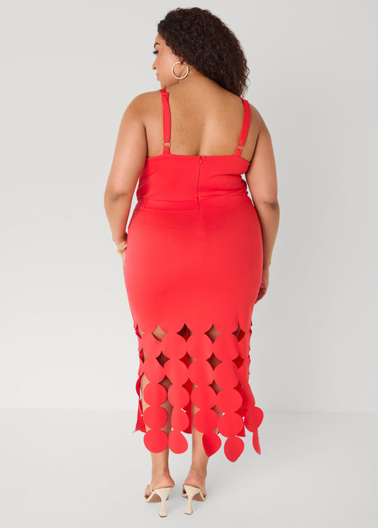 Cutout Embellished Bodycon Dress