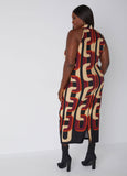 Chain Link Print Bodycon Dress