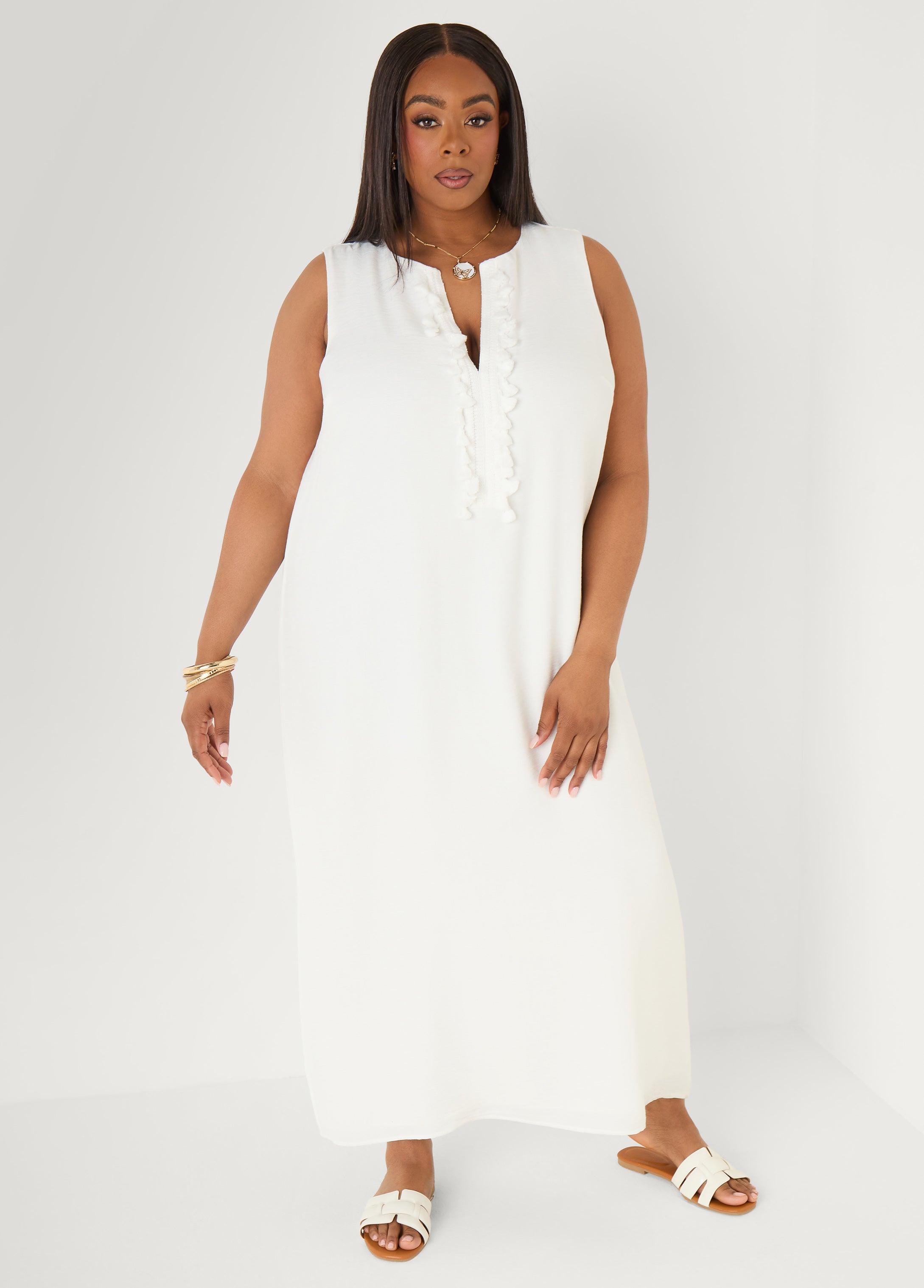 fitted lace wedding dress Pompom Maxi Dress Ashley Stewart fitted lace wedding dress Pompom Maxi Dress Ashley Stewart