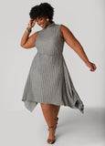 Mock Neck Pleated Top
