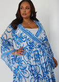 Scarf Print Maxi Dress