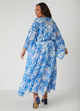 Scarf Print Maxi Dress