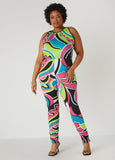 Plus Size Retro Joggers Jumpsuit Plus Size Party Jumpsuits