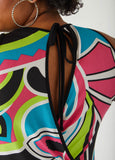 Abstract Print Joggers Jumpsuit