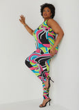 Plus Size Retro Joggers Jumpsuit Plus Size Party Jumpsuits