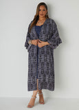 Plus Size Printed Duster Plus Size Lightweight Jacket