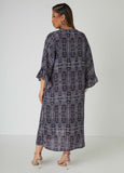 Plus Size Printed Duster Plus Size Lightweight Jacket