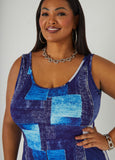 Denim Print Catsuit