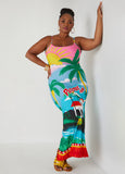 Paradise Inn Printed Bodycon Dress