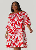 Off The Shoulder Tropical Dress