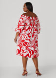 Off The Shoulder Tropical Dress