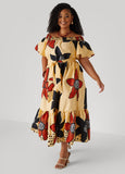 Floral Off The Shoulder Dress