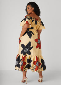 Floral Off The Shoulder Dress