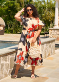 Floral Off The Shoulder Dress