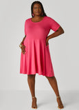 Gathered A Line Dress