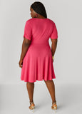 Gathered A Line Dress