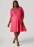 Gathered A Line Dress
