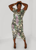 Graffiti Print T Shirt Dress