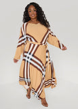 Tall Plaid A Line Maxi Dress